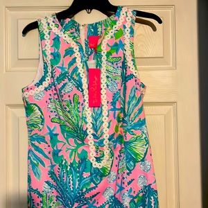 BNWT!! Lilly Pulitzer Shift Dress Mandevilla Baby Hip Nautic Size 8